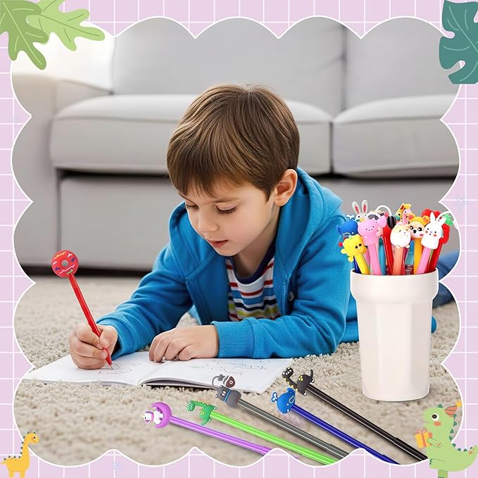BESARME 30 PCS Cartoon Fun Pens - Image 6