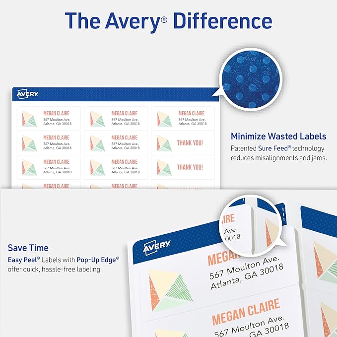 Avery Easy Peel Printable Address Labels - Image 3