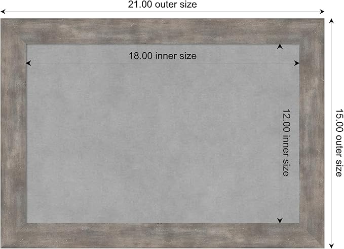 Amanti Art Silver Framed Magnetic Board 15x21 Small Vision Board - Image 3