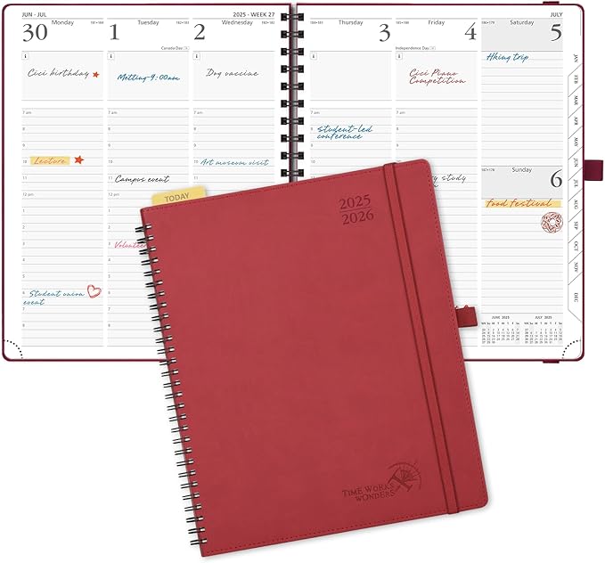 POPRUN Planner 2025-2026 Academic Weekly Calendar by POPRUN