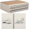 PerKoop 12 Pcs 8.5"x11" Spiral Sketch Pad A4 Large 100 Sheet Blank Notebook by PerKoop