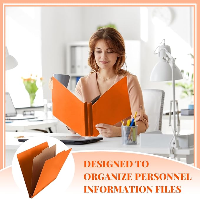 Skyygemm 24 Pcs Classification Folders Letter Size, 1 Divider Pressboard File - Image 5