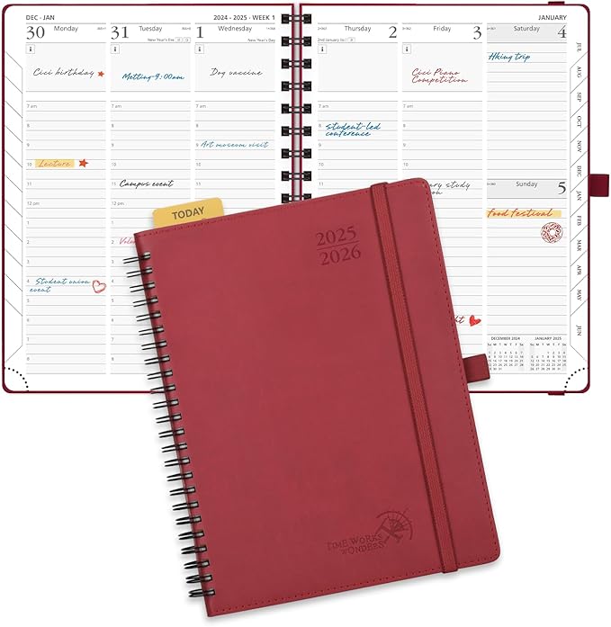 POPRUN Planner 2025-2026 Academic Weekly Calendar by POPRUN