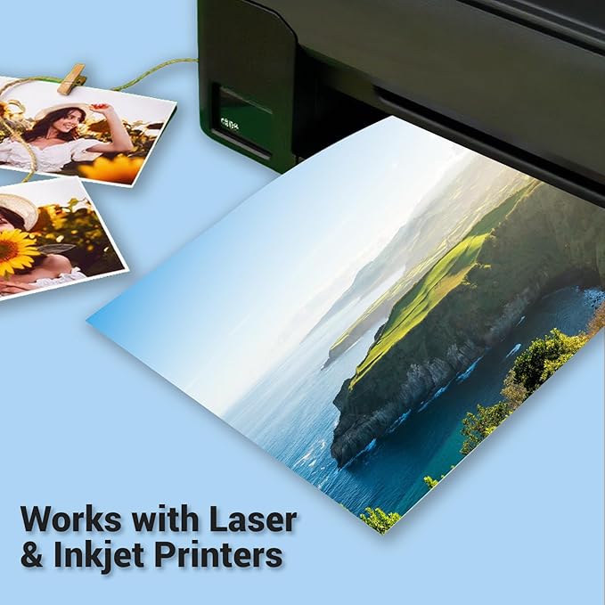 Cardstock 8.5 x 11, Thick Printer Paper 75 lb/200 gsm, 40 Sheets Cream Card - Image 5