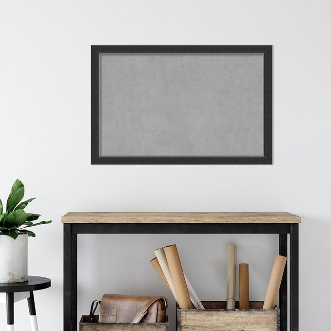 Amanti Art Black Framed Magnetic Board 23x35 Large Vision Board - Image 6