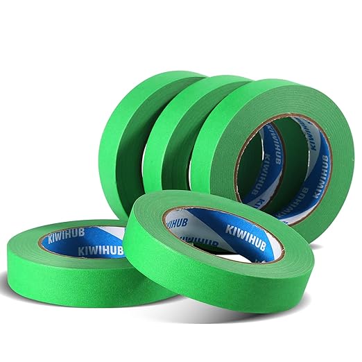 KIWIHUB Green Painters Tape, 1 inch x 60 Yards x 10 Rolls - Image 2