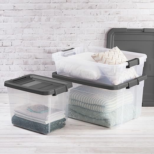 Sterilite 18-Pack Modular Stacker Box, Durable Clear Plastic Storage Bins - Image 6