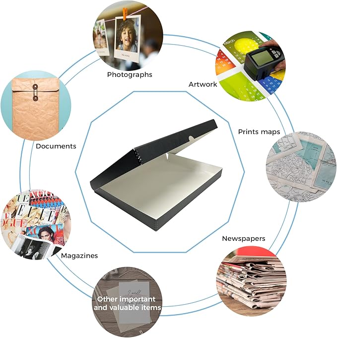 Lineco Folio Storage Box, Clamshell Design - Image 8