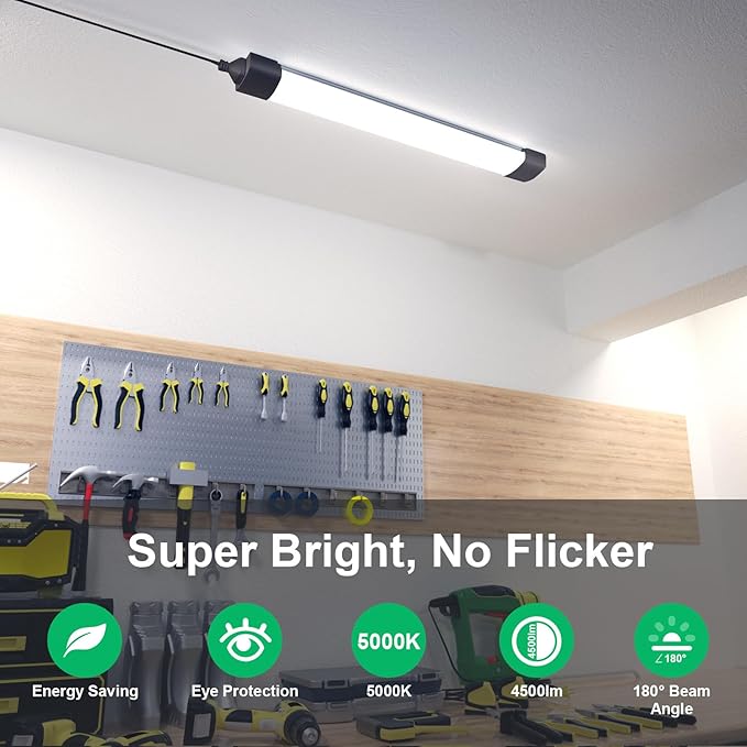 Modlicht Plug in Light 4FT 5000K Linkable LED Tube Shop Closet Under-Cabinet - Image 5