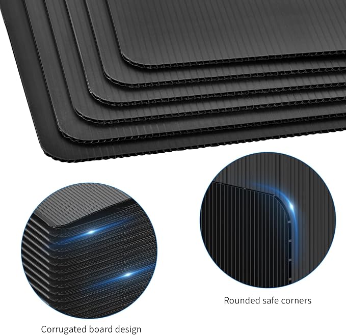 12 Pack Black Desk Dividers for Students, Privacy Shields Folder for Students - Image 8