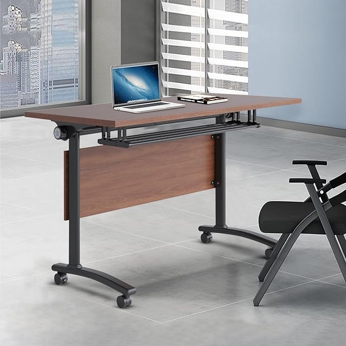 Conference Table Foldable Meeting Tables, Flip Top Mobile Training Table The - Image 7