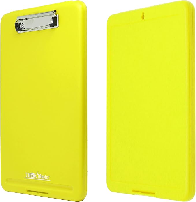 Think2Master Yellow Plastic Storage Clipboard. | 25% Heavier & Sturdier| Heavy - Image 5