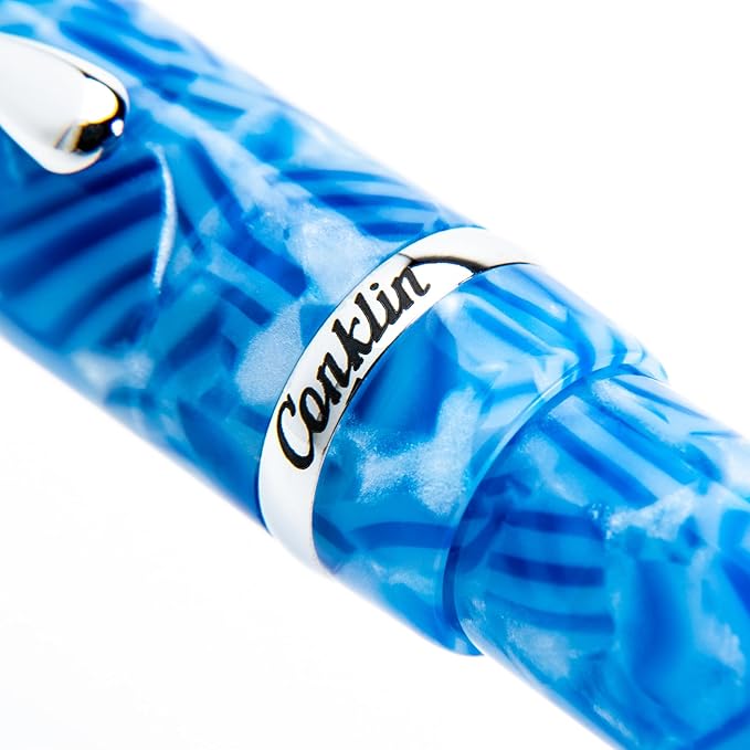 Conklin Duragraph Fountain Pen Ice Blue - Image 14