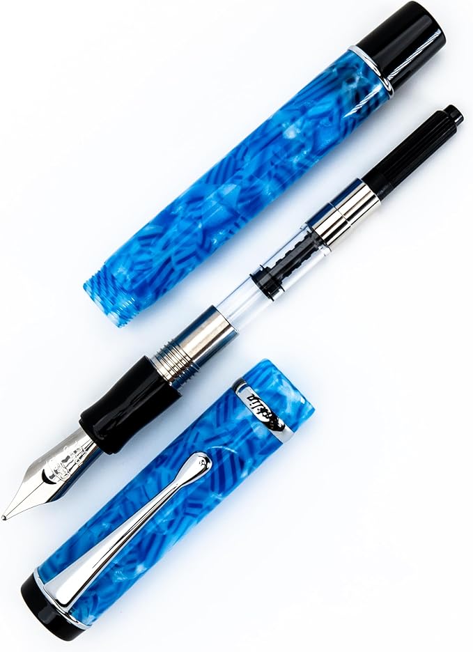 Conklin Duragraph Fountain Pen Ice Blue - Image 9
