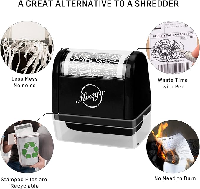 Miseyo Identity Theft Protection Roller Stamp Set - Image 5