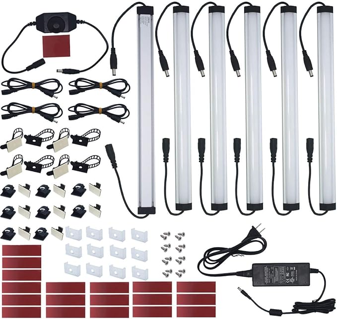 Under Cabinet LED Lighting Kit Plug in or Hardwired, 2000 Lumen, Super Bright by Litever