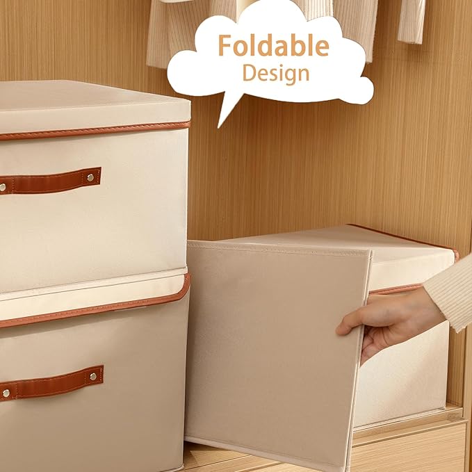 Tuza 2-Pack Large Fabric Storage Bins - Image 4
