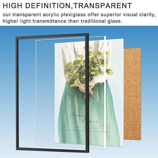 4 Pack 5x7 Inch Acrylic Sheet 1/8" Thick, Cast Acrylic Sheet, - Image 6