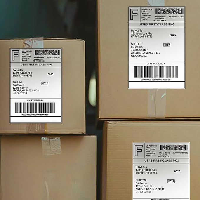 POLYSELLS Self Adhesive Address Shipping Labels - Image 8