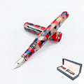 Conklin All American Fountain Pen in Old Glory – Broad Nib, Patriotic Red by Conklin