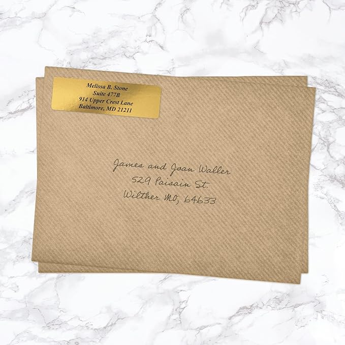 Gold Foil Personalized Return Address Labels - Image 4