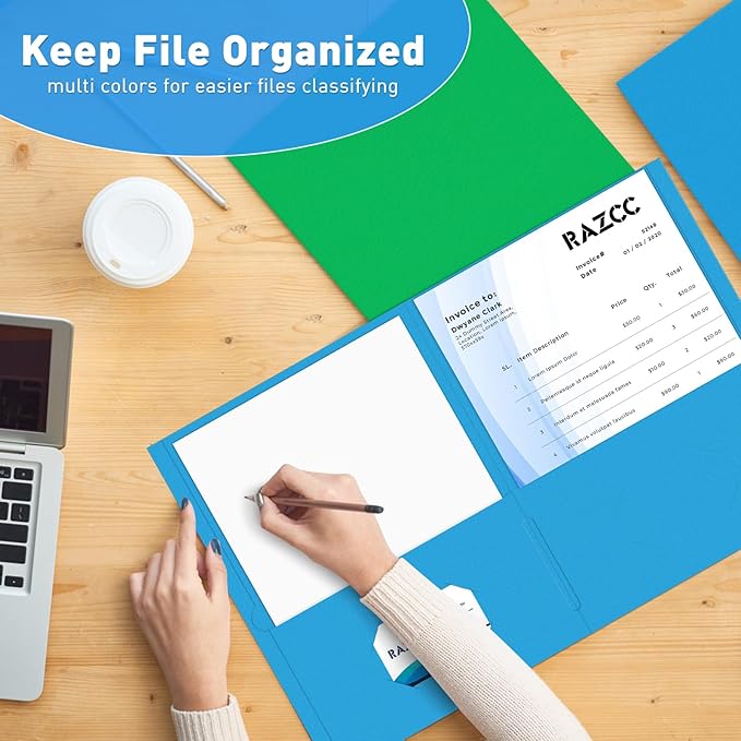 Two Pocket Folders, RAZCC 125 Pack File Folders - Image 6