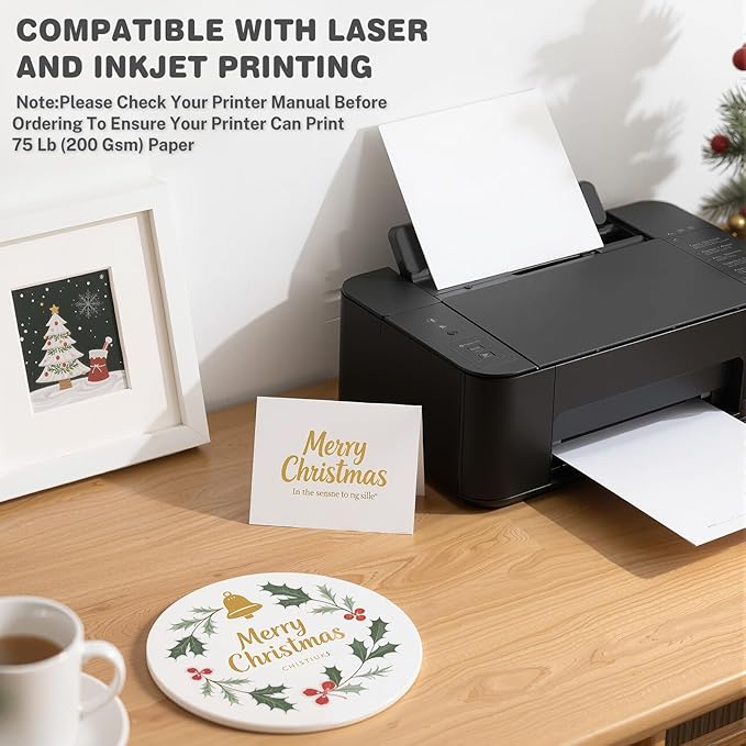 White Cardstock 8.5 X 11, 120 Sheets Card Stock, 75lb/ 200gsm Copy Paper - Image 4