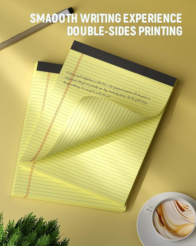 24 Pack Legal Pads 8.5 x 11 College Ruled Writing Pads, 720 Sheets Legal Note - Image 4