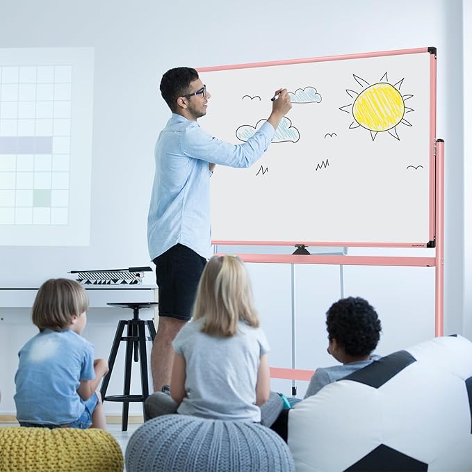 Large Dry-Erase Rolling Magnetic Whiteboard - Image 7