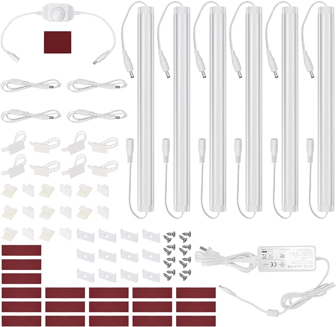 Litever Under Cabinet LED Lighting Kit, Super Bright, 31W 2000 Lumen, Plug or by Litever