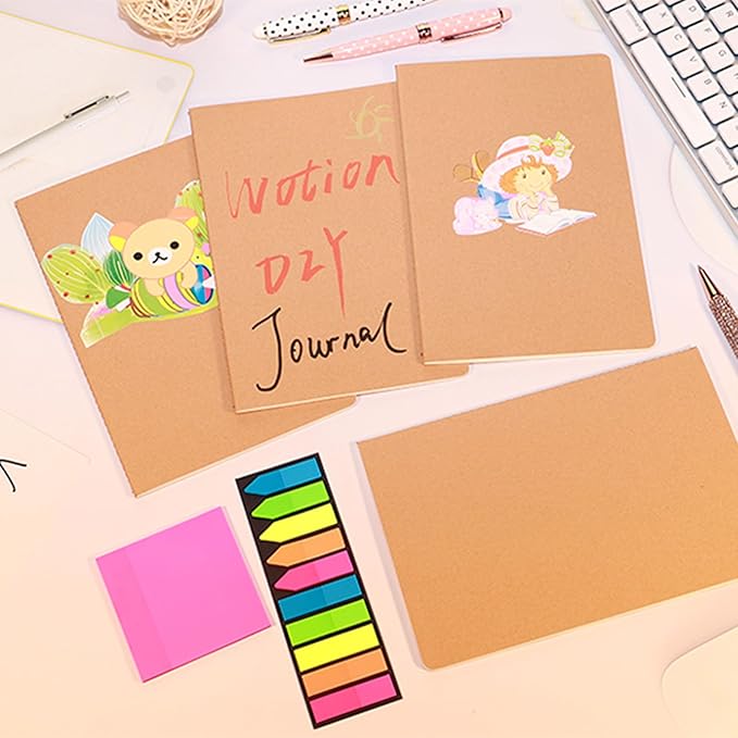 24 Pack A5 Kraft Notebook Journals - Image 4