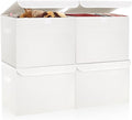 Bagnizer Large 22 Quart Linen Fabric Foldable Storage Bin Cube Organizer Basket by Bagnizer