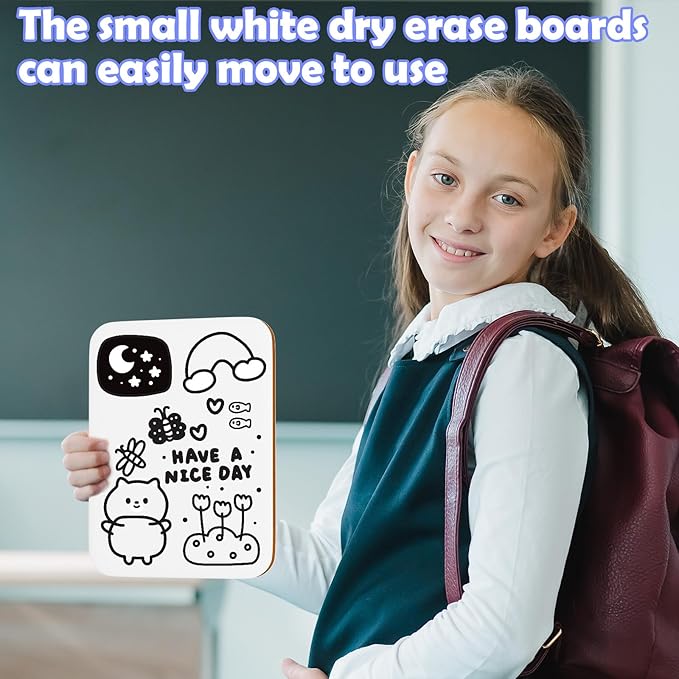 6 Pack Small White Board Dry Erase 5x7 Inch Mini Whiteboard Small Dry Erase - Image 4