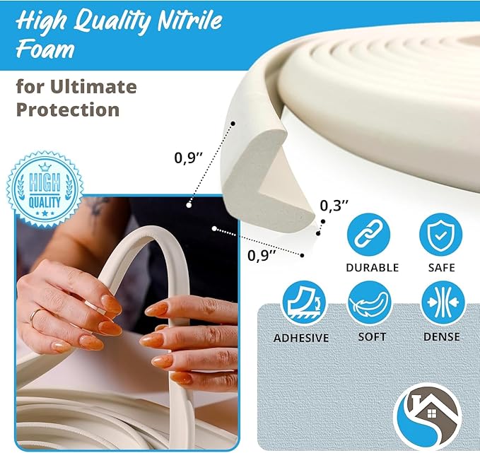 Furniture Edge Guards | 16ft Protective Protective Foam Cushion | Baby Child - Image 3