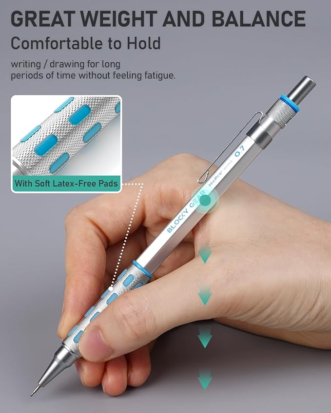 Nicpro 36PCS Blocky Gear Mechanical Pencil Set - Image 3