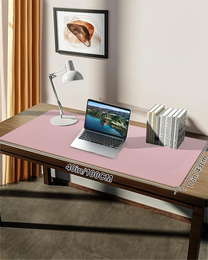 Non-Slip Desk mat, PU Leather Desk Pad Protector, Office Desk Mat, Large Mouse - Image 7