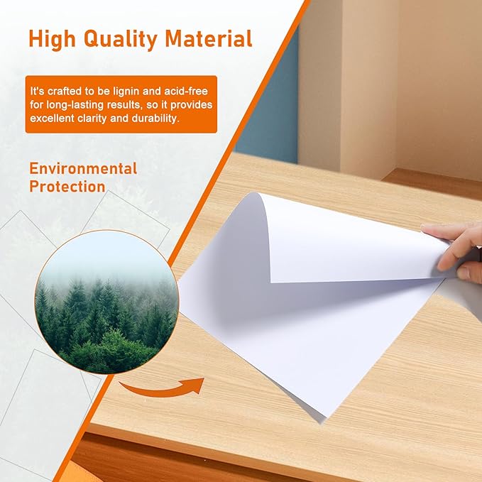 Guakicae 32 Sheets White Cardstock 8.5 x 11 Certificate Paper, 80lb Heavyweight - Image 5
