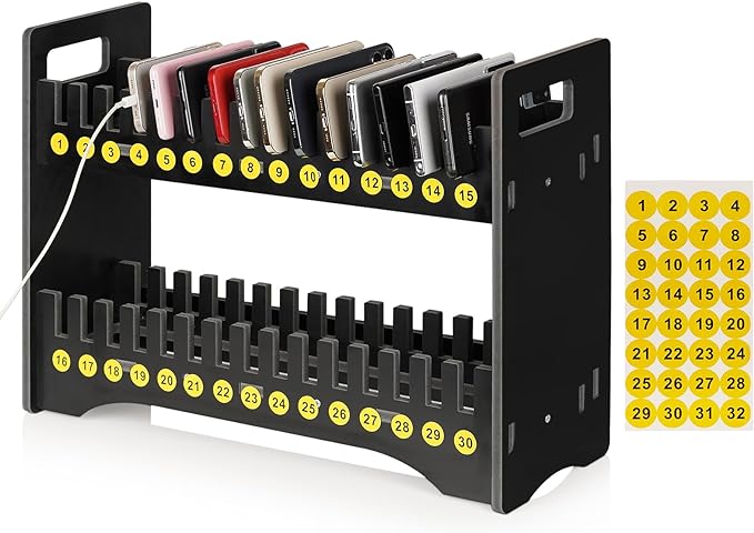 Ozzptuu Cell Phone Holder Classroom Cell Phone Storage 2-Tier Multiple Cell by Ozzptuu
