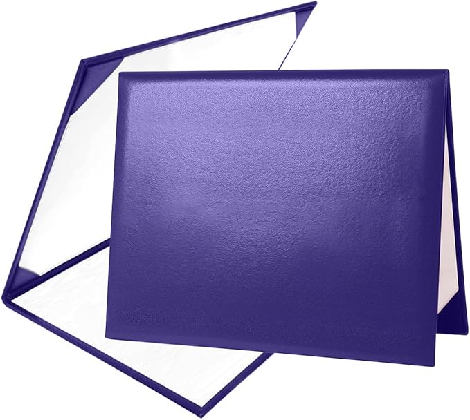 Diploma Cover 8.5” x11” Diploma Holder of Graduation Leatherette Padded by Misscom