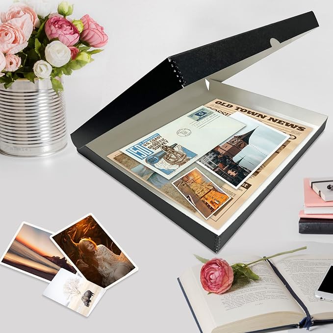 Lineco Clamshell Folio Storage Box, 16.5" x 20.5" x 1.75" Prints, Metal Edge - Image 7