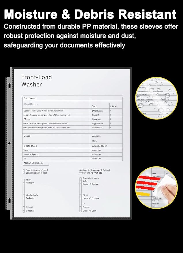 Sheet Protectors 8.5 x11 Inch, 100 Pack Page Protectors - Image 6
