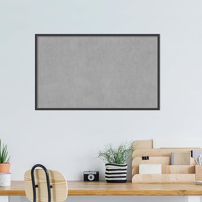 Amanti Art Black Framed Magnetic Board 25x41 Large Vision Board - Image 5