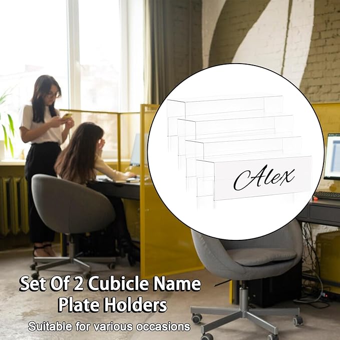Cubicle Name Plate Holders Cubicle Name Plate Sign Holder Name Plate Bracket - Image 6