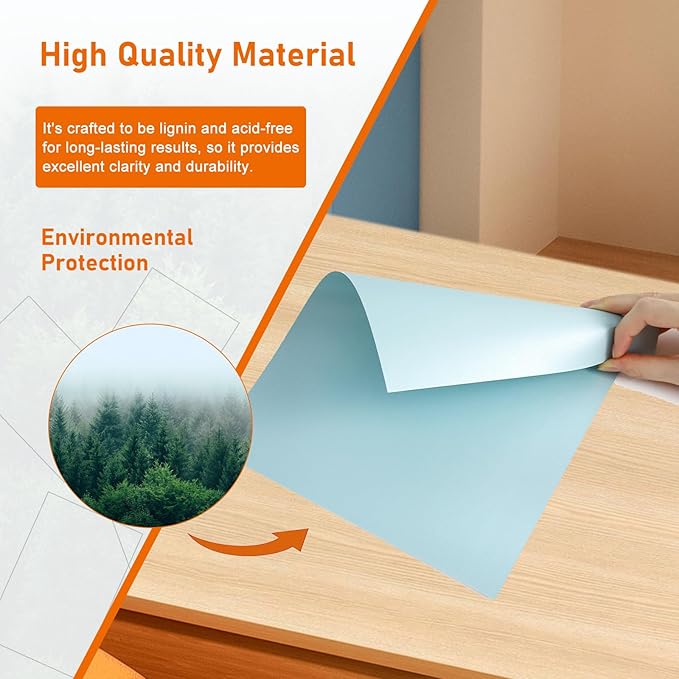 28 Sheets Light Blue Shimmer Cardstock 8.5 x 11 Certificate Paper, 92lb Premium - Image 5