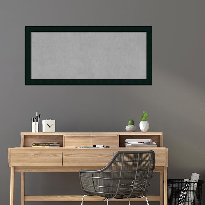 Amanti Art Black Framed Magnetic Board 24x52 Oversize Vision Board - Image 5