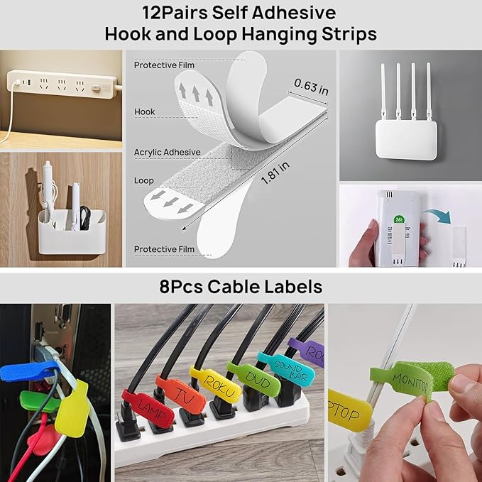 Ditar 193 PCS Cable Management Kit - Image 5