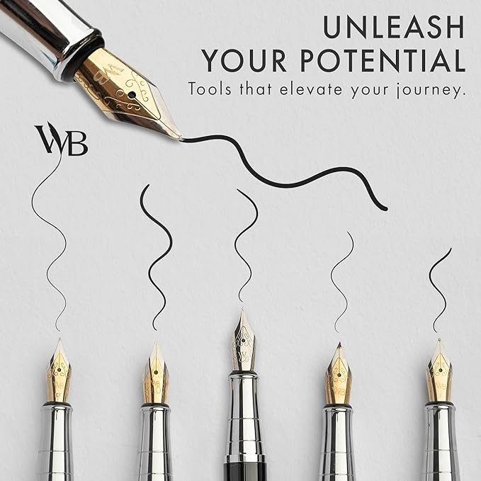 Wordsworth & Black Fountain Pen Gift Set, Includes Bottle, 6 Cartridges Refill - Image 5