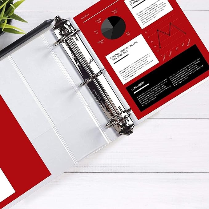 2 Pack of 5 Inch 3 Ring Binder - Image 3