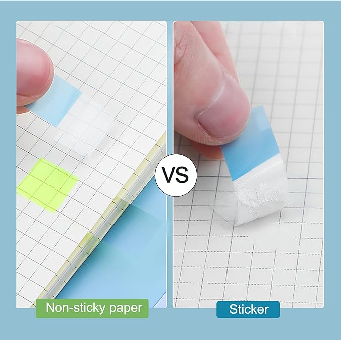 Golcellia 756 Pieces Transparent Sticky Notes Page Markers Book Tabs Page Tabs - Image 5