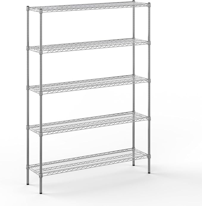Regal Altair 14" Deep x 54" Wide x 74" Height Wire Shelving Kit | 5-Tier | NSF by Regal+Altair